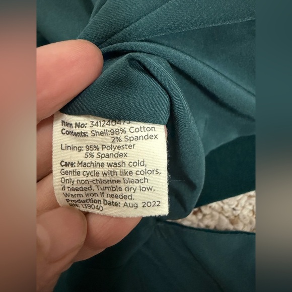 Matilda Jane Good Hart Double-Breasted Velvet dark green Women's Blazer size S - Picture 6 of 9